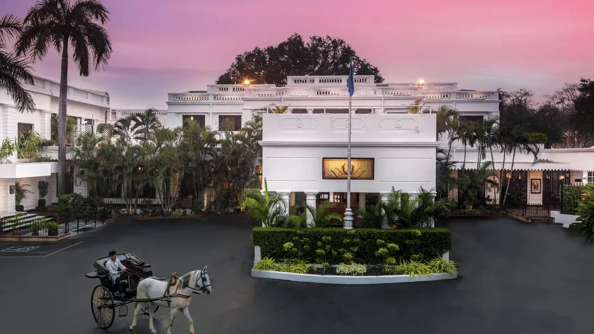 Jehan Numa Palace exterior in Bhopal